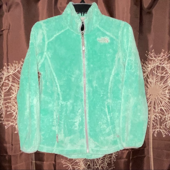 The North Face Other - THE NORTH FACE Girls Osolita Jacket Fleece lined Full Zip Large 14/16 Mint Green